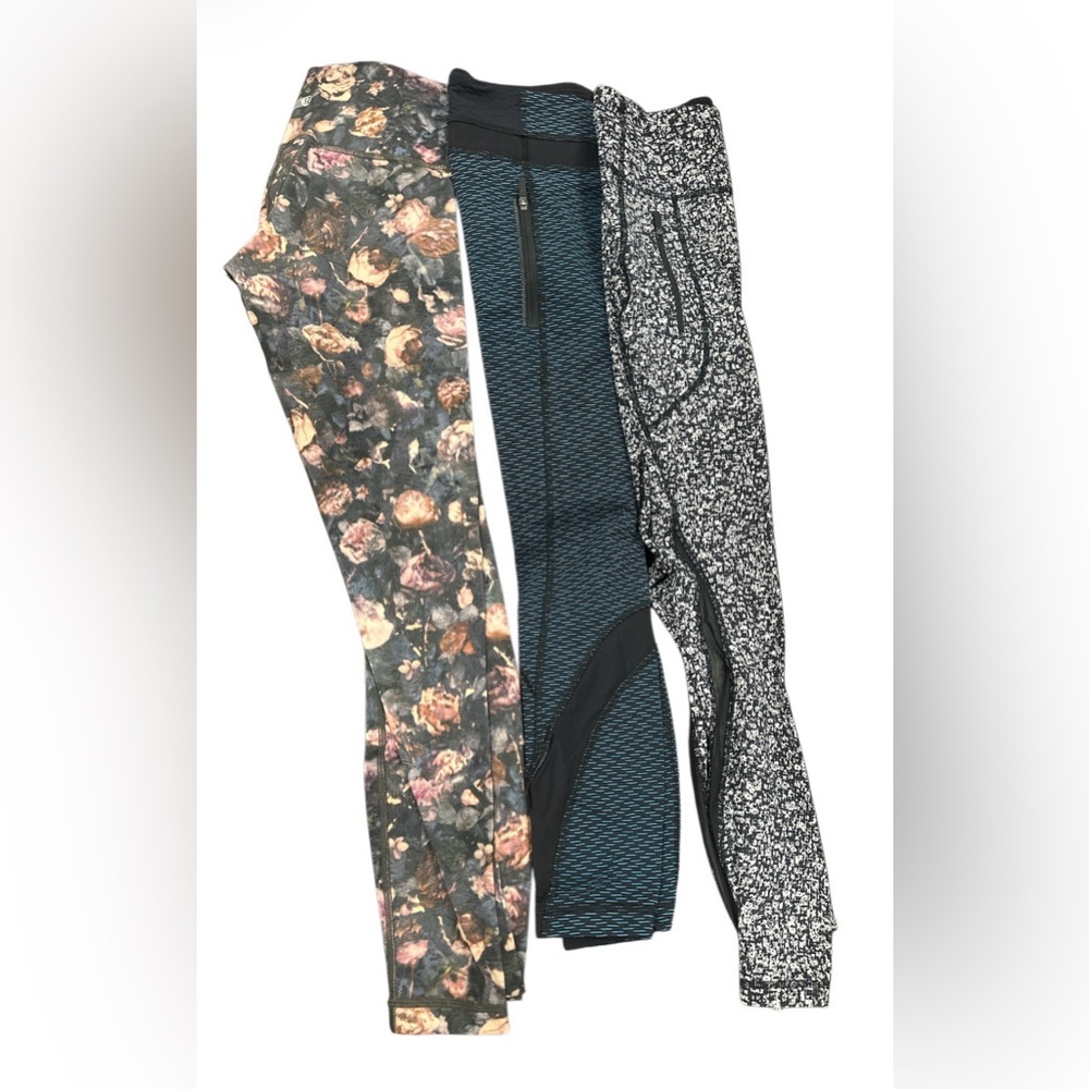 Lululemon Women's Lot of 3 Pants Leggings Athleisure Multicolor Sz 4